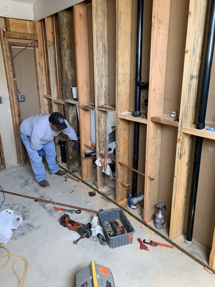 Commercial rough-in plumbing for Gas Line Repair in Sheffield Lake